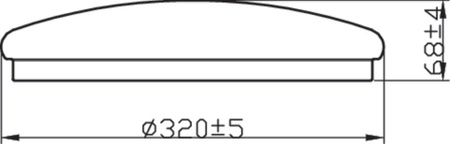 Lampa Sufitowa Plafon Łazienkowy LED 17W 1500lm 2700K IP44 Biała Canopus Bathroom Philips