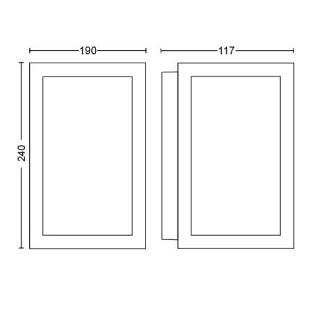 Kinkiet Ogrodowy LED Lampa Zewnętrzna Elewacyjna 15.8W 1180lm IP44 White and Color Ambiance RGB + TW Czarna Inteligentna SMART Zigbee Bluetooth Impress Philips HUE