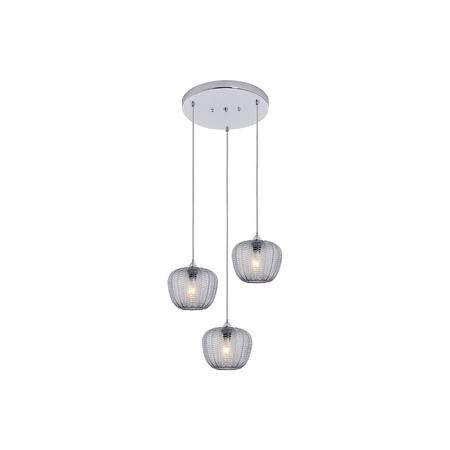 Lampa Wisząca Sufitowa E27 Chrom Nowoczesny Monet Rabalux