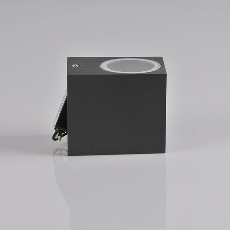 Kinkiet ogrodowy zewnętrzny na LED 1x GU10 BOSTON GOLDLUX (Polux) ALUMINIUM SZARY