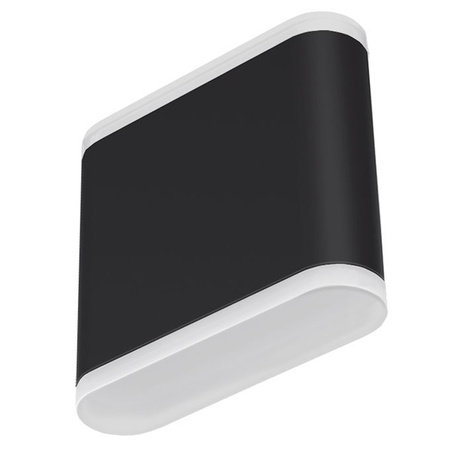 Kinkiet Ogrodowy Lampa Elewacyjna Zewnętrzna LED 6W 660lm 2700lm Ciepła Czarna EVAN Videx