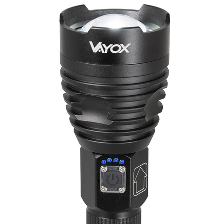 Latarka LED Taktyczna Akumulatorowa USB Wojskowa 15W VA0075 Vayox