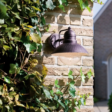 Kinkiet Ogrodowy Lampa Elewacyjna Zewnętrzna LATARNIA E27 IP44 Rdzawa Damascus Philips