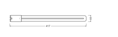 Świetlówka LED Jednostronna 2G11 18W = 36W 2300lm 4000K Neutralna DULUX LED 140° L HF & AC Osram