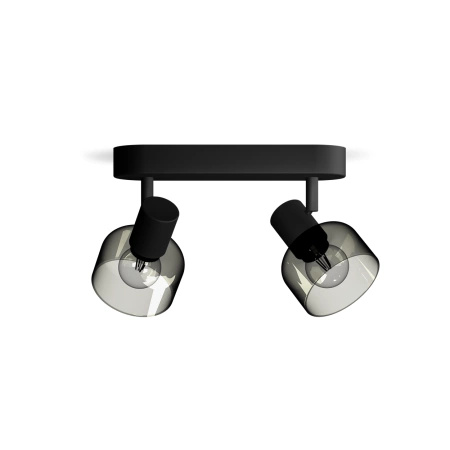 Lampa Sufitowa Reflektor 2x E14 Czarna Sleet Philips