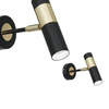 Kinkiet lampa ścienna czarno-złota MiLAGRO DALLAS + 1xGU10 3W LED
