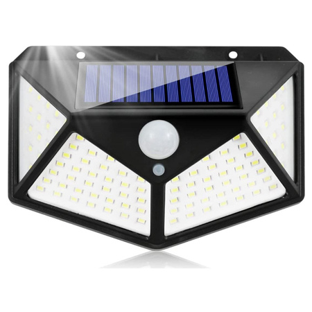 Lampa Solarna Naświetlacz 100 LED Dekoracyjna Czujnik Ruchu Zmierzchu