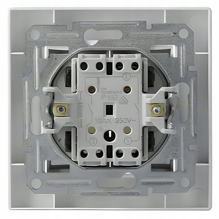 Włącznik Światła Świecznikowy Dwubiegunowy bez Ramki Podtynkowy SCHNEIDER ASFORA