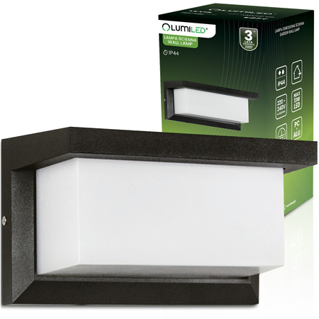 Lampa Ogrodowa Kinkiet Elewacyjny E27 Prostokątny LEVIS LUMILED