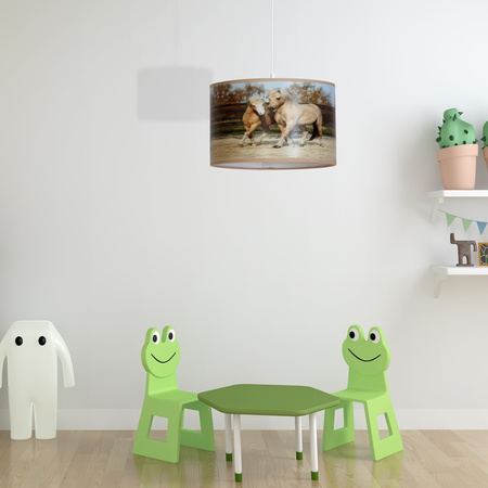 Lampa Wisząca Sufitowa HORSES 1xE27 Milagro