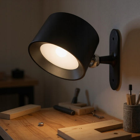 Lampa LED Kinkiet Ścienny Regulowany Magnes 1W 180lm 3000/4000/6500K CCT 120° Ściemnialna Czarny Rino Masterled