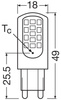 2x Żarówka LED Kapsułka G9 4.2W = 40W 470lm 2700K Ciepła 300° LED PIN Osram