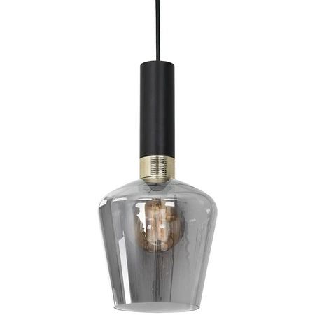 Lampa wisząca czarna MiLAGRO ROMA BLACK 1x E27