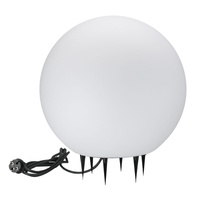Kula Ogrodowa Lampa Zewnętrzna E27 Biała IP65 Argento Sanico Goldlux