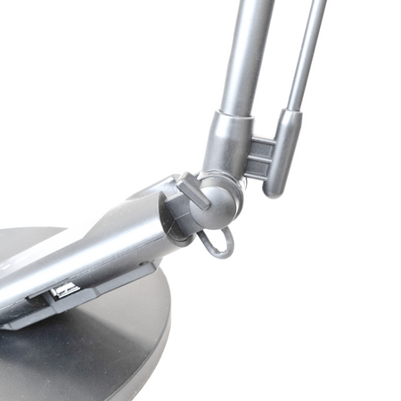 Lampka Biurkowa LED Stołowa 7W 400lm CCT 120° Srebrna Ściemnialna Optimum Sanico Goldlux