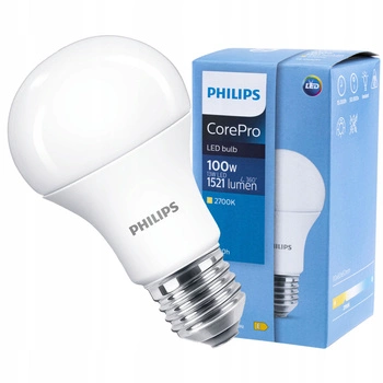 Żarówka LED E27 A60 13W = 100W 1521lm 2700K Ciepła PHILIPS