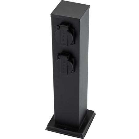 Słupek Ogrodowy Zewnętrzny Stojący 230V 40cm ONTARIO 4x Gniazdo Sieciowe