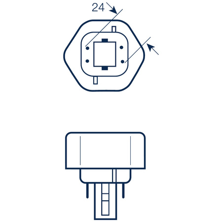 Świetlówka Kompaktowa GX24Q-3 26W 1800LM 3000K Ciepła OSRAM Dulux T/E 4PIN