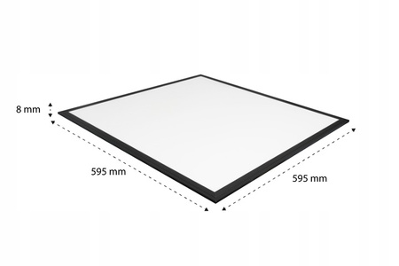 Panel LED Oprawa Sufitowa 40W 3200lm 4000K Neutralny Podwieszany Kwadratowy Czarny Lumio Masterled