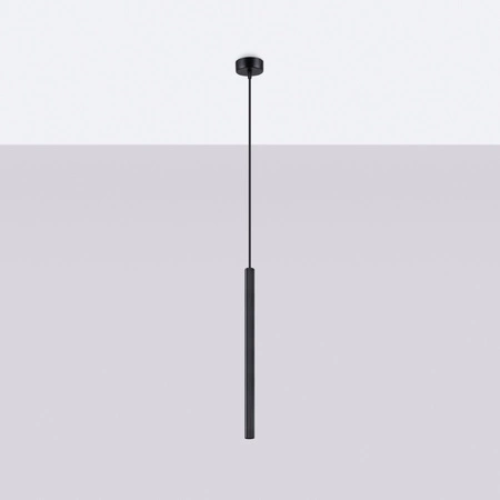 Lampa Sufitowa Wisząca Zwis G9 Tubularna Czarna Nowoczesna Arche Sollux