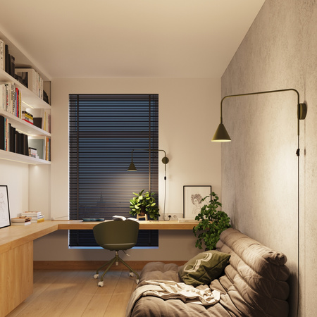 Lampa Ścienna Kinkiet E14 Zielony Oliwkowy NOX Crimson SL.1700 Sollux