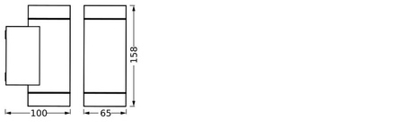 Lampa Ogrodowa Zewnętrzna Kinkiet Elewacyjny LED GU10 IP65 IK05 Szary Endura Ledvance