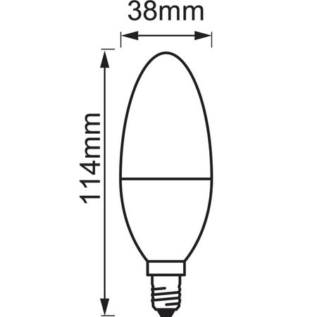 Żarówka LED E14 Tradycyjna 4.9W = 40W 470lm 2700K Ciepła Ściemnialna SMART+ ZigBee Classic Ledvance