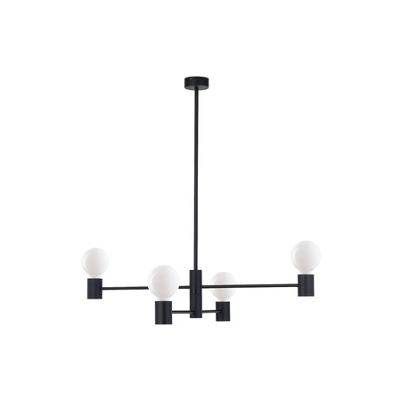 Lampa Sufitowa Wisząca 4x E27 Czarna Nowoczesna RADIUS 7931 Nowodvorski