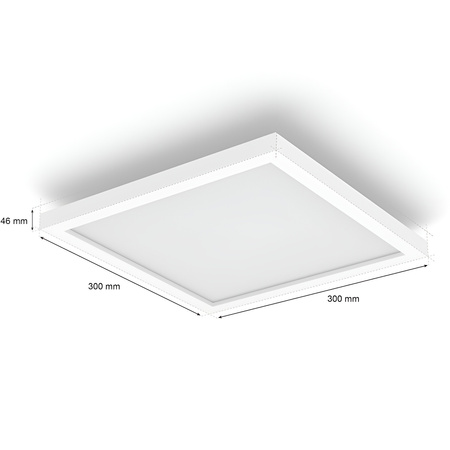 Panel LED Natynkowy Lampa Sufitowa SURIMU 25W CCT RGB 30cm PHILIPS HUE Bluetooth