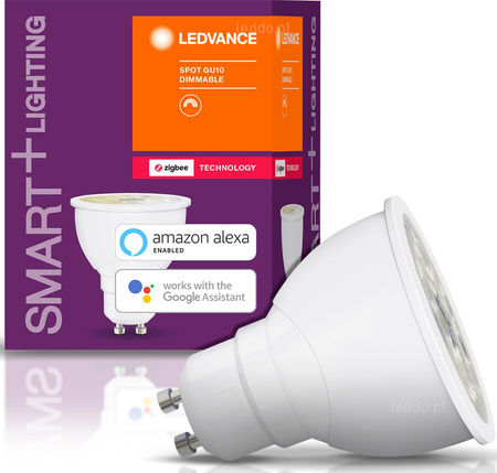 Żarówka LED GU10 Halogen SMART+ 4,5W 350lm 2700K ściemnialna LEDVANCE ZigBee