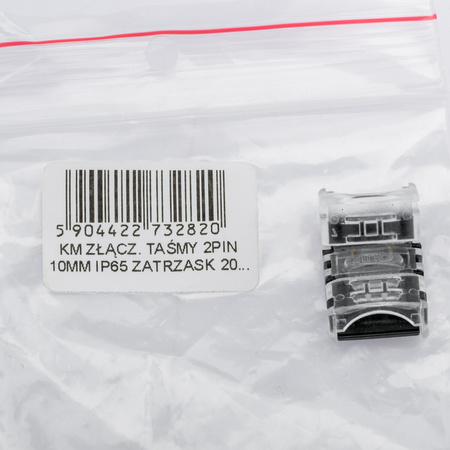 Złączka do taśm LED 2PIN 2-stronna zatrzask 10mm