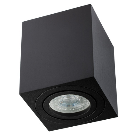 Oprawa Natynkowa HALOGENOWA Ruchoma GU10 Kwadratowa Czarna 84mm