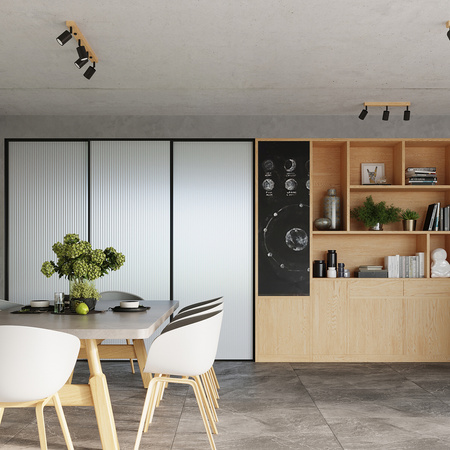 Lampa Sufitowa Oprawa Natynkowa SPOT TUBA Reflektor 3x GU10 Punktowa Ruchoma Plafon Tubularna Czarna Brązowa Skandynawska Verdo Sollux