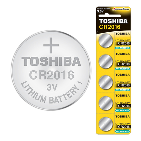 Baterie Specjalistyczne TOSHIBA Litowa CR 2016 3V Blister 5szt