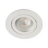 Oprawa sufitowa podtynkowa DALLA GU5.3/GU10 12AC/DC Okrągła Ruchoma Biała KANLUX