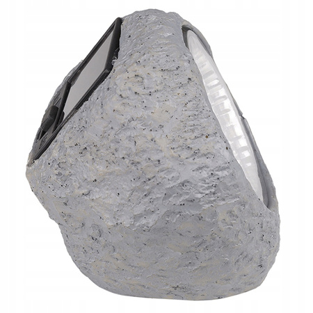 Lampa Solarna LED Ogrodowa Kamień SOLARNY 6500K Czujnik Zmierzchu Zewnętrzny