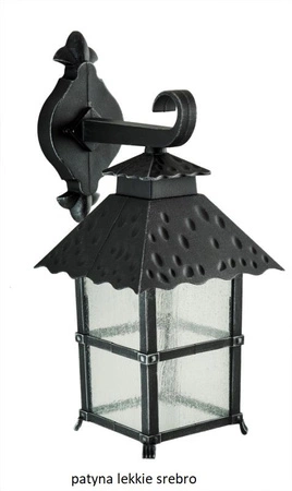 Lampa Ogrodowa Zewnętrzna Elewacyjna KINKIET LED CADIZ K 3012/1/Z E27 Su-Ma
