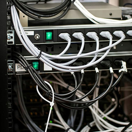 Opaska Zaciskowa Kablowa Mocna 2,5x100mm biała 100 sztuk LUMILED