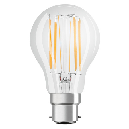 Żarówka LED A60 B22d 11W = 100W 1521lm 6500K Zimna 300° Ściemnialna Retrofit Filament CLASSIC Osram