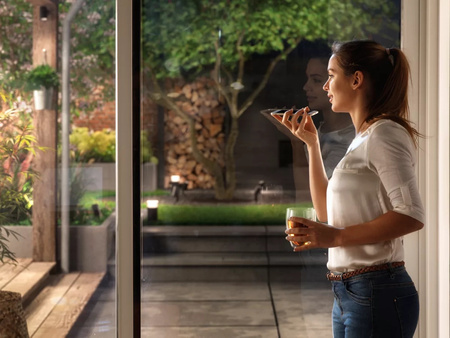 Zestaw 3x Reflektor Ogrodowy Wbijany LED 8W 590lm IP65 White and Color Ambiance RGB + TW Czarna Inteligentna SMART Zigbee Bluetooth Lily Philips HUE