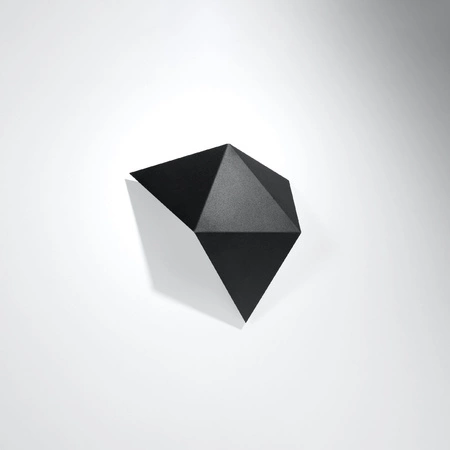 Lampa Ścienna Kinkiet 2x G9 Wielokątny Czarna Nowoczesna Solido Sollux