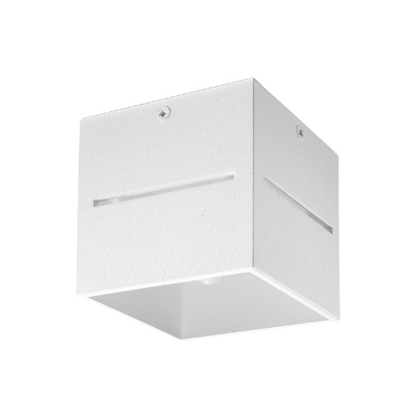 Lampa Sufitowa Oprawa Natynkowa Kostka G9 Kwadratowa Biała Nowoczesna Lobo Sollux