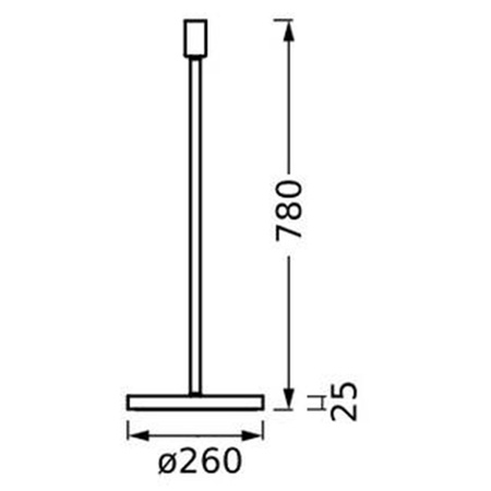 Lampa Stojąca Krótka Oprawa Podłogowa Dekoracyjna Vintage 1xE27 Ciemny Szary Stick LEDVANCE