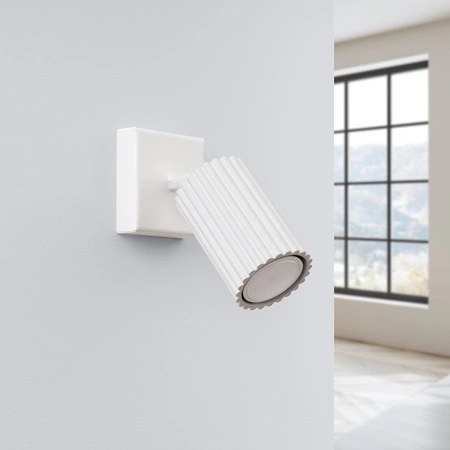 Lampa Ścienna Kinkiet Reflektor Tuba Spot 1x GU10 Biała Karbon Deep Space SL.1540 Sollux