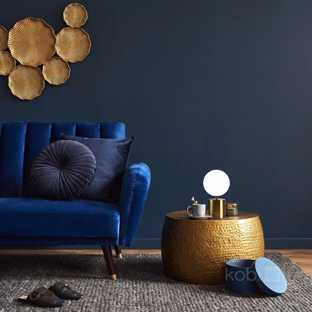 Lampka Biurkowa Oprawa Stołowa Dekoracyjna G9 Złota Elegance Kobi