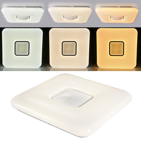 PLAFON LED lampa oprawa sufitowa 44cm 3000K-6500K z pilotem LYRA GOLDLUX (Polux)