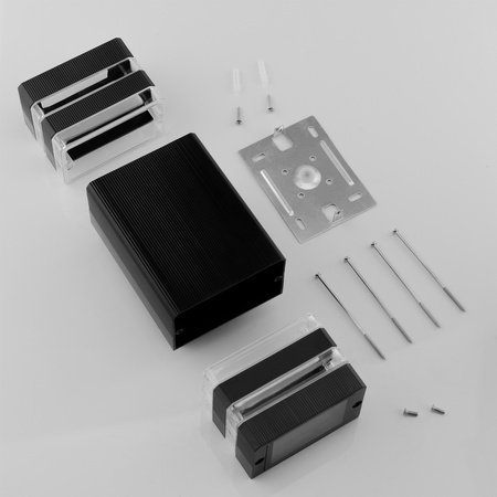 Lampa Ogrodowa Kinkiet Elewacyjny góra dół GU10 Czarny PROTEA LUMILED