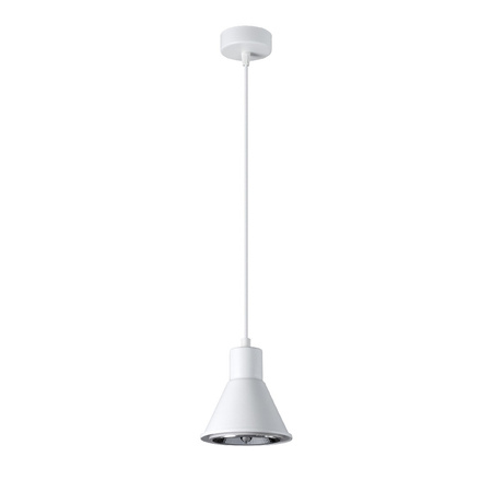 Lampa Sufitowa Oprawa Natynkowa SPOT TUBA ES111 Wisząca Zwis Geometryczna Biała Nowoczesna Tazila Sollux