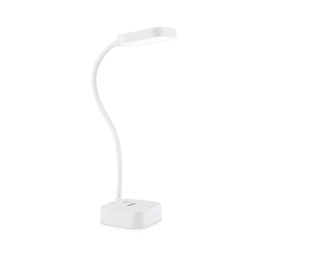 Lampka Biurkowa LED 5W 90lm 5000K USB Biała Rock Philips