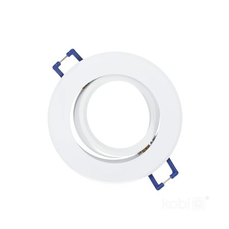 Oprawa Podtynkowa GU10 Halogenowa Wpuszczana Spot Oczko Biała Okrągła Kobi